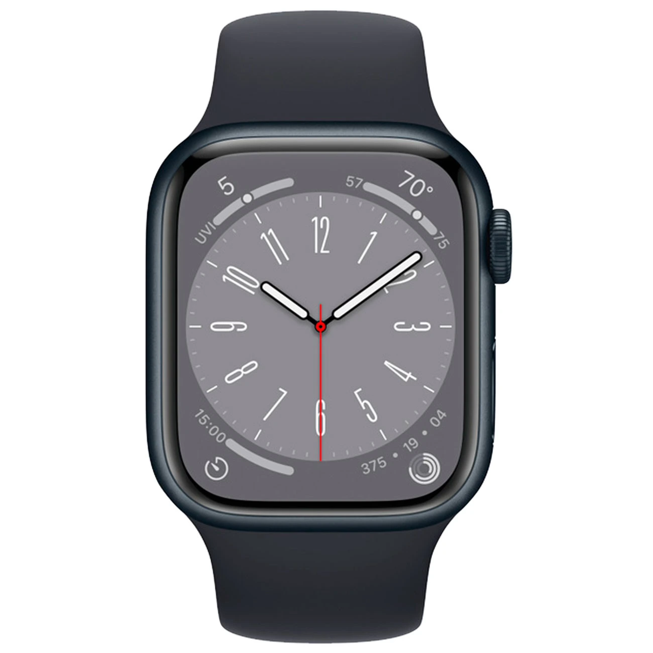Смарт-часы Apple Series 8 GPS 45mm Midnight Aluminium(MNP13MNP83)1