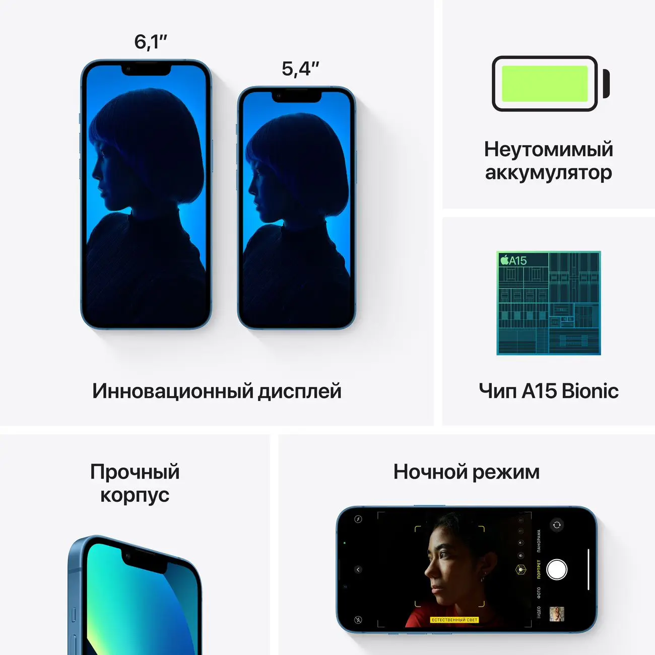 смартфон apple iphone 13 128gb nanosimesim blue6